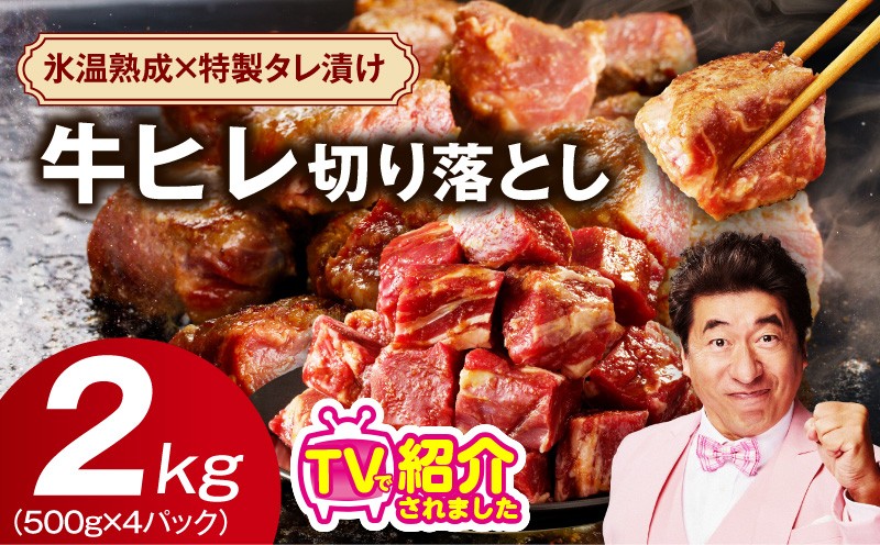 
                  【スピード発送】やわらか 牛ヒレ肉 切り落とし 2kg【小分け 500g×4P 氷温熟成×特製ダレ サイズ不揃い ステーキ ひと口サイズ カット済み】
                
