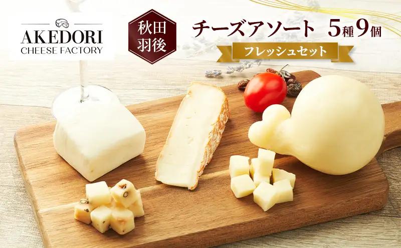 チーズ詰合せ 明通りチーズ工房モッツァレラカチョカバロ チーズ詰合せ【5種9個】