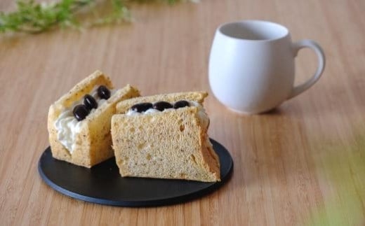 丹波篠山の黒豆シフォンケーキ　6個×2箱