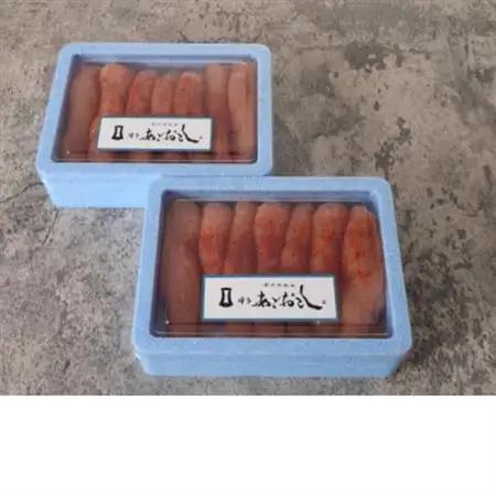 博多まるきた水産 博多あごおとし無着色辛子明太子600g (一本物300g×2)(大牟田市)_魚介・海産物 明太子  めんたいこ_【配送不可地域：離島】【1523109】