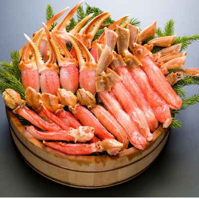 本ずわい蟹 贅沢三昧セット(ポーション・爪・爪下)1.5kg　カット済み　鍋・かにしゃぶにピッタリ!【配送不可地域：離島】