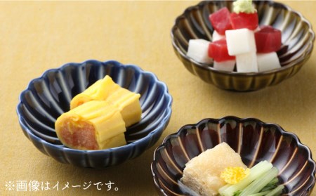 【美濃焼】ぎやまん陶 海鮮料理が映える 食器3点セット 茄子紺ブルー【カネコ小兵製陶所】【TOKI MINOYAKI返礼品】食器セット プレート 小皿 丼 取り皿 薬味皿 刺身 海鮮丼 オーバル メイ