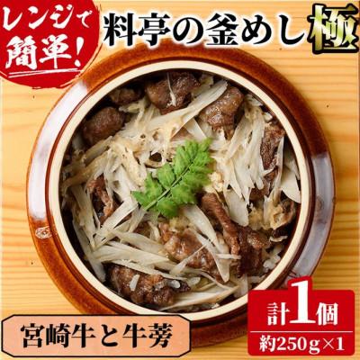 ふるさと納税 門川町 料亭の釜めし・極【宮崎牛と牛蒡】