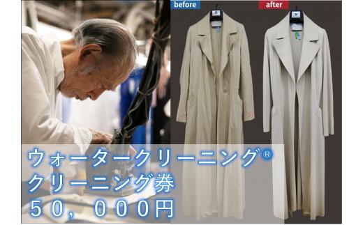 【君津市】ウォータークリーニング®　クリーニング券 50,000円 | クリーニング 利用券 サービス券 サービス おすすめ 千葉県 君津市 きみつ