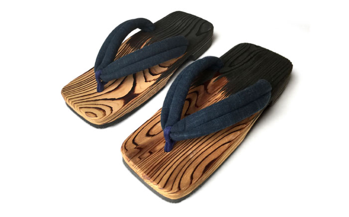 【日田下駄の革新】墨下駄Lサイズ(26～28cm)　日田市 / ライフデザインショップ エリアス　ゲタ 履物 和装 [ARAC022]