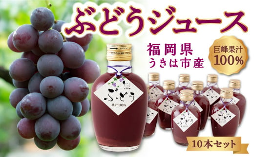 石井農園 ぶどうジュース (200ml) 10本セット