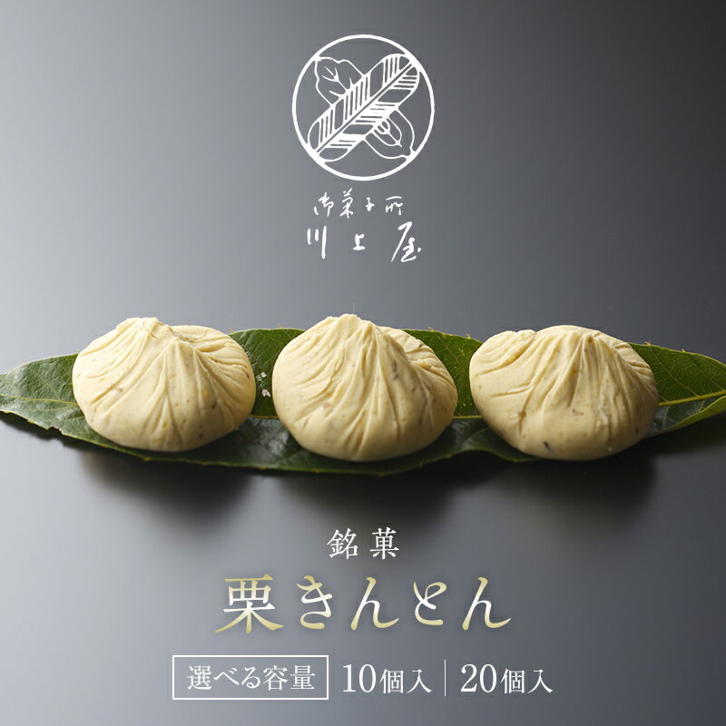 【ふるさと納税】【選べる容量・発送月】御菓子所 川上屋 栗きんとん （秋季限定） 10個 20個 9月～12月 F4N-1065var