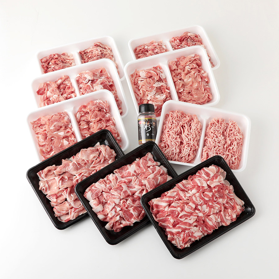 都城産ブランド豚「高城の里」バラエティ4.1kgセット(スパイス付)