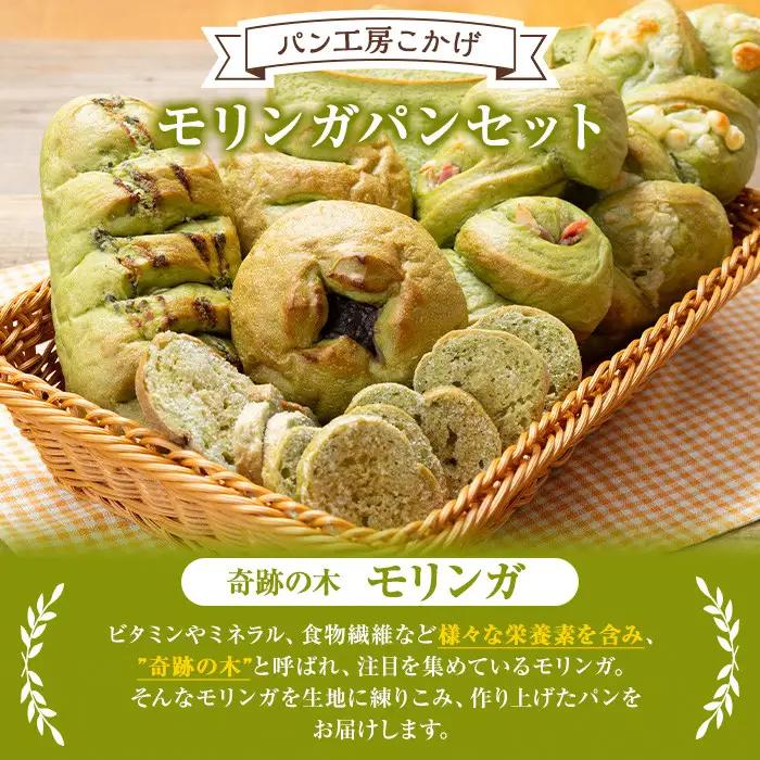 モリンガパン 詰め合せ 7個前後 60サイズ 国産 パン ラスク 冷凍 手作り 【パン工房こかげ】P65001
