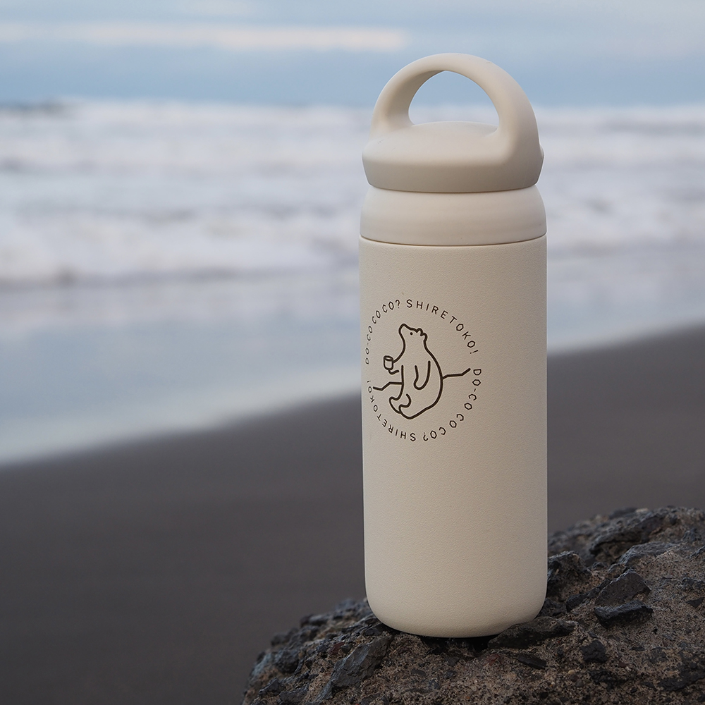 知床トコさんデイオフタンブラー ホワイト 500ml×1本【配送不可地域：離島・沖縄県】_ss08-017