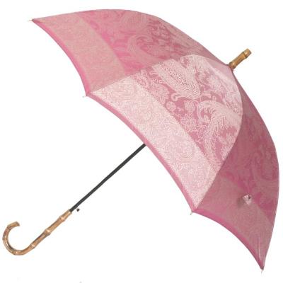 ふるさと納税 富士河口湖町 槙田商店【晴雨兼用】長傘 kirie ペイズリー:ピオニーピンク