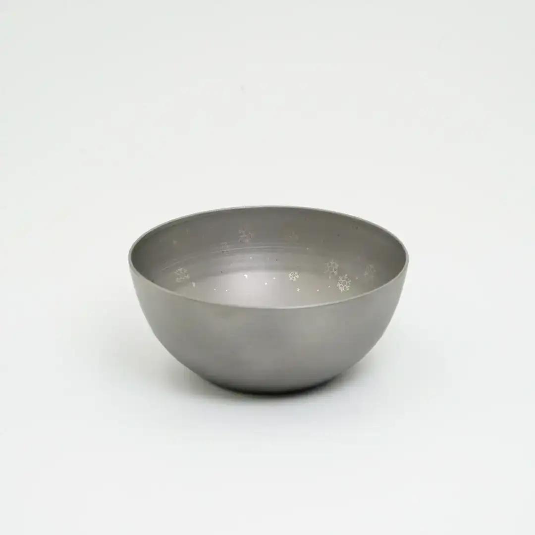 純チタン製お猪口 裕・冬(雪) ぐいのみ 燕三条 お猪口