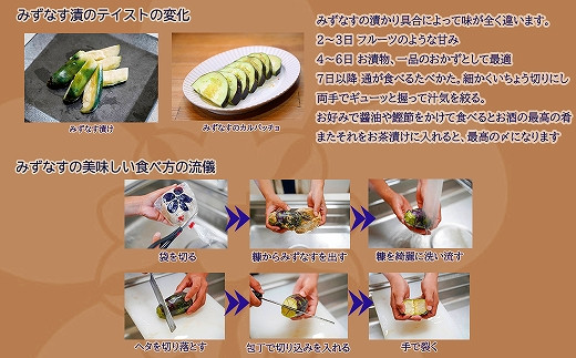 みずなす漬け5個＋生みずなす5個セット