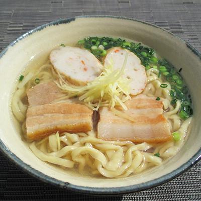 ふるさと納税 嘉手納町 【郷土の伝統の味】自家製麺　沖縄そばミックス8食セット(三枚肉そば×4、ソーキそば×4) |  | 01