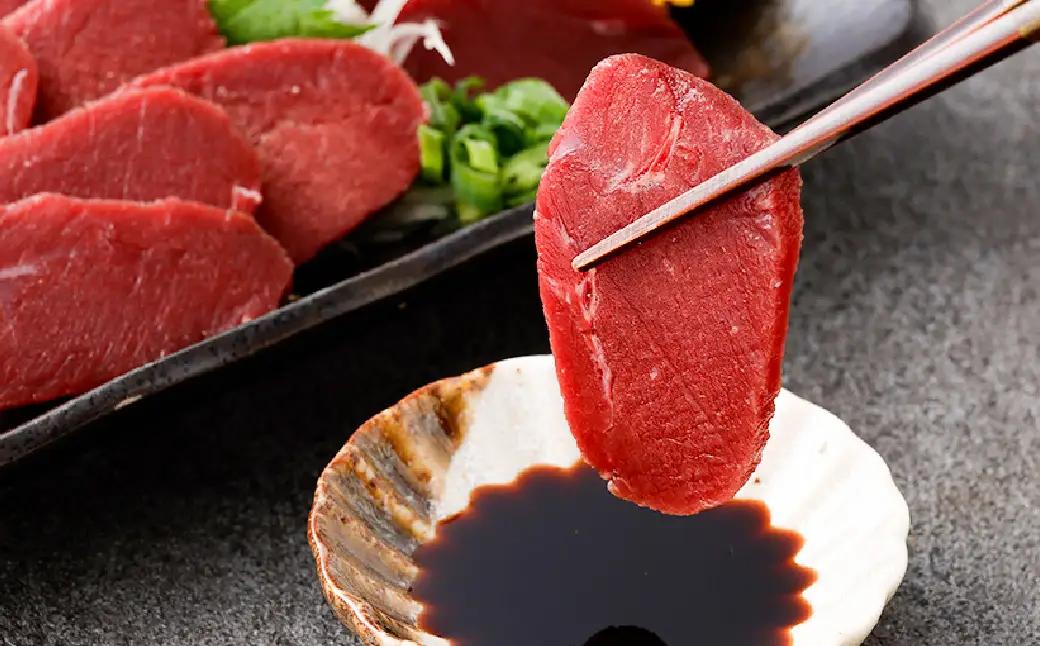 国産 赤身 馬刺し 約500g 馬刺し用醤油ミニボトル付き 馬刺 馬肉 馬 ニク 肉 お肉 にく 晩酌 オツマミ つまみ 冷凍