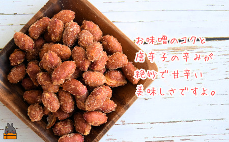 ～コク旨！ピリ辛！～徳之島のみそ豆唐辛子入り（2袋）【ポストイン配送】 ( 菓子 豆菓子 お菓子 和菓子 徳之島 奄美 鹿児島 )