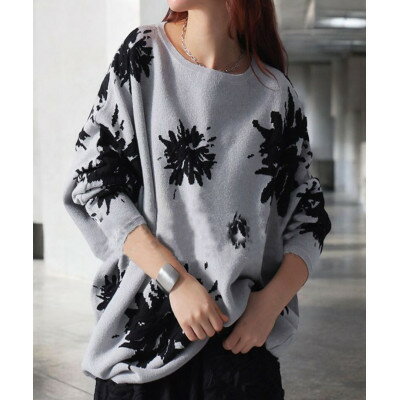【ふるさと納税】【ANTIQUA/アンティカ】ドルマンニット ニット トップス 長袖(PN-00466-15-F)【1639362】