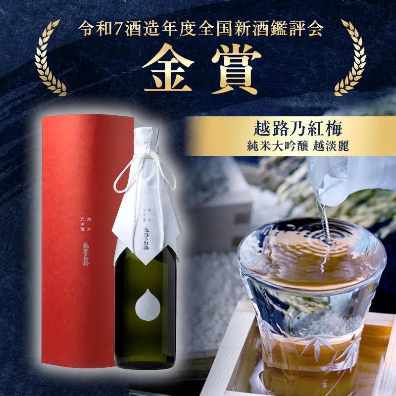 日本酒 【令和7酒造年度全国新酒鑑評会 金賞受賞】 越路乃紅梅 越淡麗 かたふね 純米大吟醸 720ml 2本 セット お酒 おすすめ 酒 ふるさと納税 新潟 新潟県産 にいがた 上越 上越産