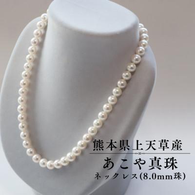 ふるさと納税 上天草市 上天草産 あこや真珠 ネックレス(8.0mm珠)