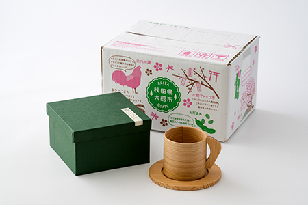 【大館曲げわっぱ】カップ 【配送日指定不可】　115P6012