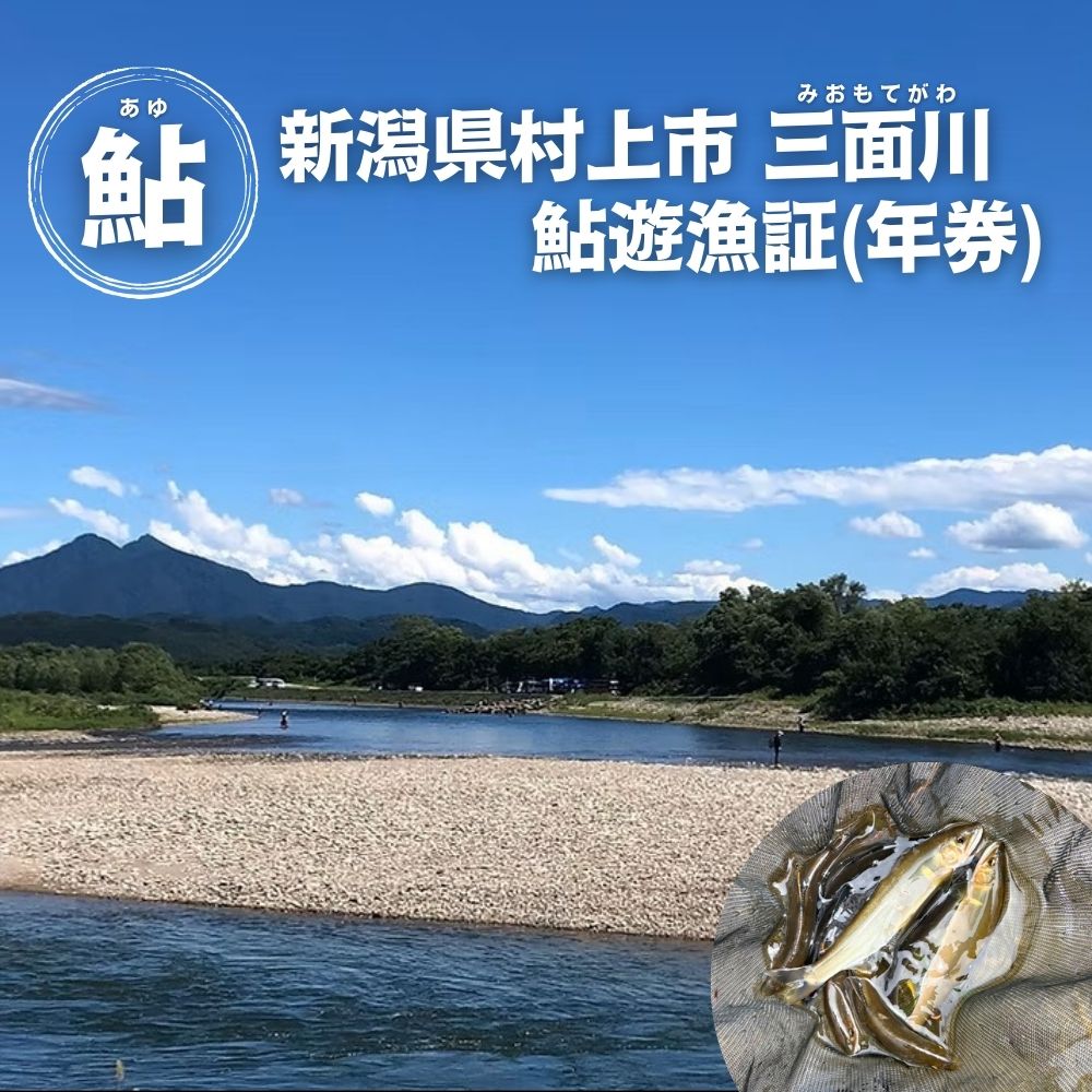 【ふるさと納税】【2026年シーズン用】新潟県村上市「三面川（みおもてがわ）」鮎遊漁証（利用期間：2026年6月27日から11月30日まで）鮎 アユ あゆ 鮎釣り 遊漁券 フィッシング 釣り アウトドア 体験1044001