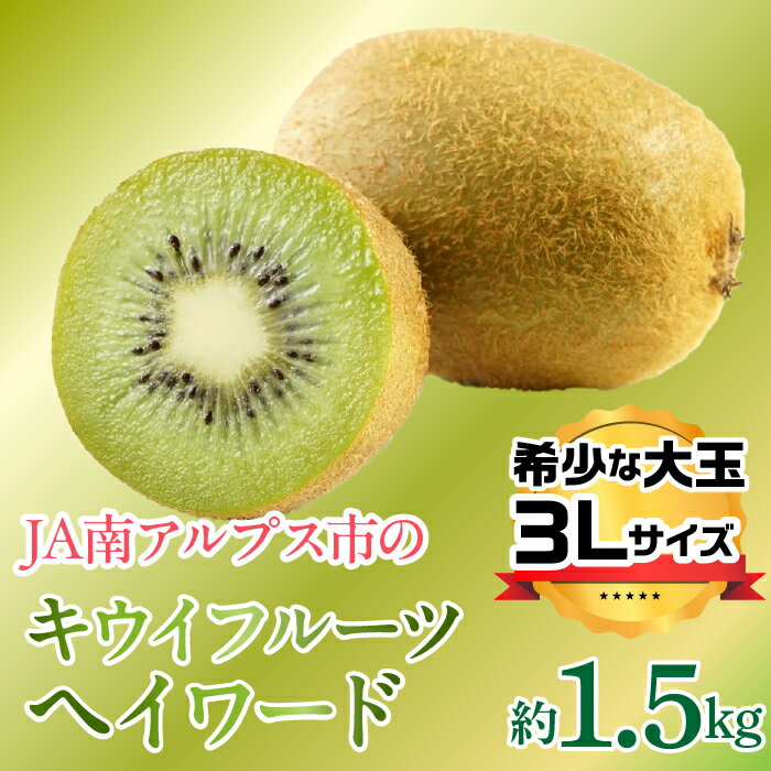 【ふるさと納税】 【2025年度先行予約】キウイフルーツ（ヘイワード）3Lサイズ　約1.5kg ふるさと納税 キウイフルーツ キウイ ヘイワード 果物 フルーツ おすすめ 山梨県 南アルプス市 送料無料 ALPAA052