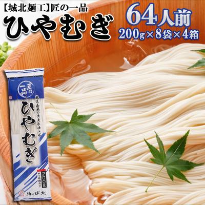 ふるさと納税 山形市 【城北麺工】匠の一品 ひやむぎ 32袋(64人前) FZ22-730