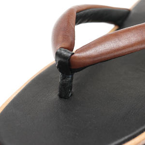 TUっKAKE BL/BR（ブラック/ブラウン）　ユニセックス ファッション 靴 シューズ 栃木レザー つっかけ XXS（22.5〜23.0cm）