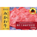 【ふるさと納税】【みかわ牛】和牛上赤身すきやき500g | 肉 お肉 にく 食品 愛知県産 人気 おすすめ 送料無料 ギフト