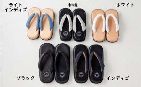 レザー雪駄サンダル　サン駄（江戸前ｓａｎｄａｌ）（サイズ：XL、カラー：和柄）