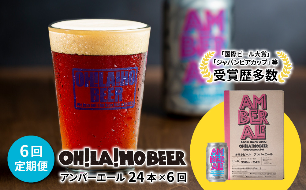 
            【6回定期便】アンバーエール24本定期便 クラフトビール
          