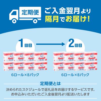 ふるさと納税 大分市 【隔月配送】キッチンタオル100カット(6ロール×8パック)2回お届け定期便_T10075 |  | 02