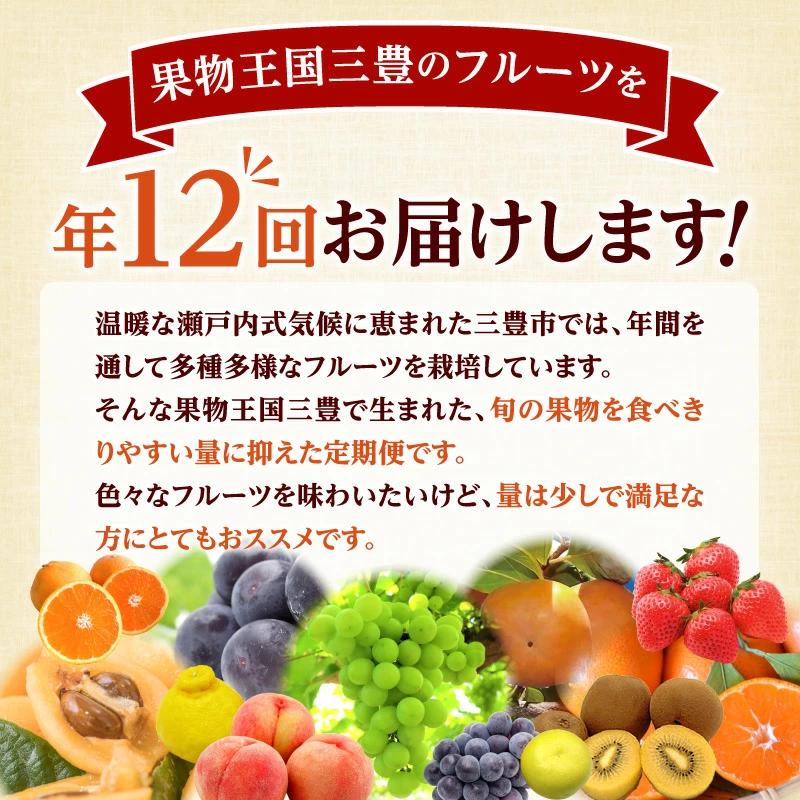 M02-0204_【ふるさと納税】【配送不可地域：北海道・沖縄県・離島】フルーツ 食べきり定期便 年12回 定期 定期便 定期的 フルーツ 果物 果物定期便 果物王国 フルーツ王国 食べきり 食べ比べ