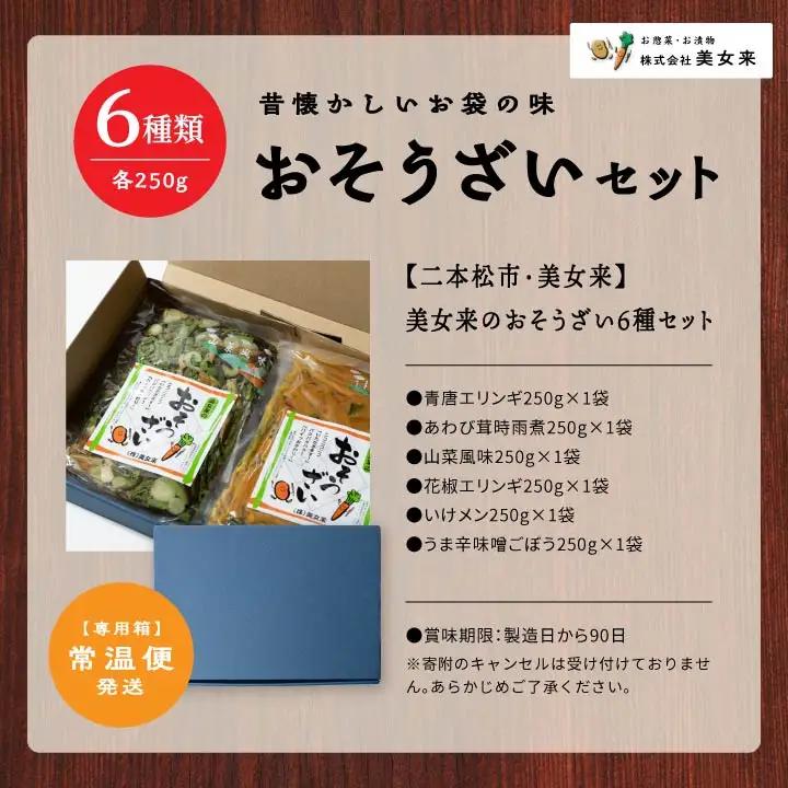 美女来のおそうざい6種セット【株式会社美女来】