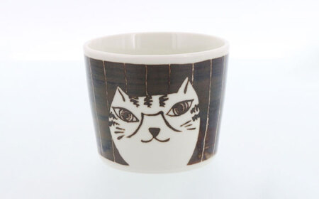 【美濃焼】帰ってきた ねこまるけ kaettekita NEKO-marche ソバ 千代口 ヨコジマ ＆ タテジマ 2種×各4点 8点セット【カネ定製陶】[MEI042]