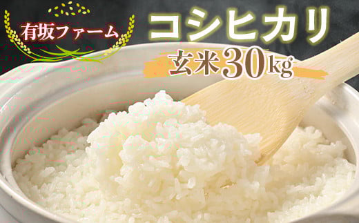 
            有坂ファームの令和7年産コシヒカリ 玄米30kg
          