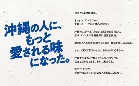 オリオンビール　ザ・ドラフト（350ml×24缶）　3ヶ月連続お届け