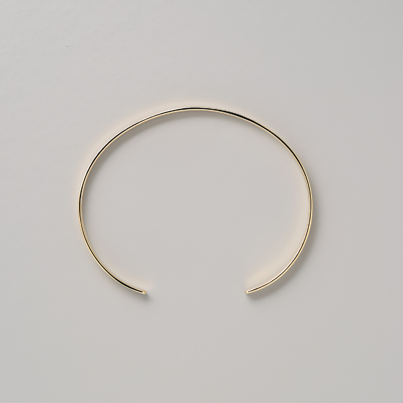 ≪MONICE≫K18イエローゴールドバングル（幅5.0mm）【TE-116】