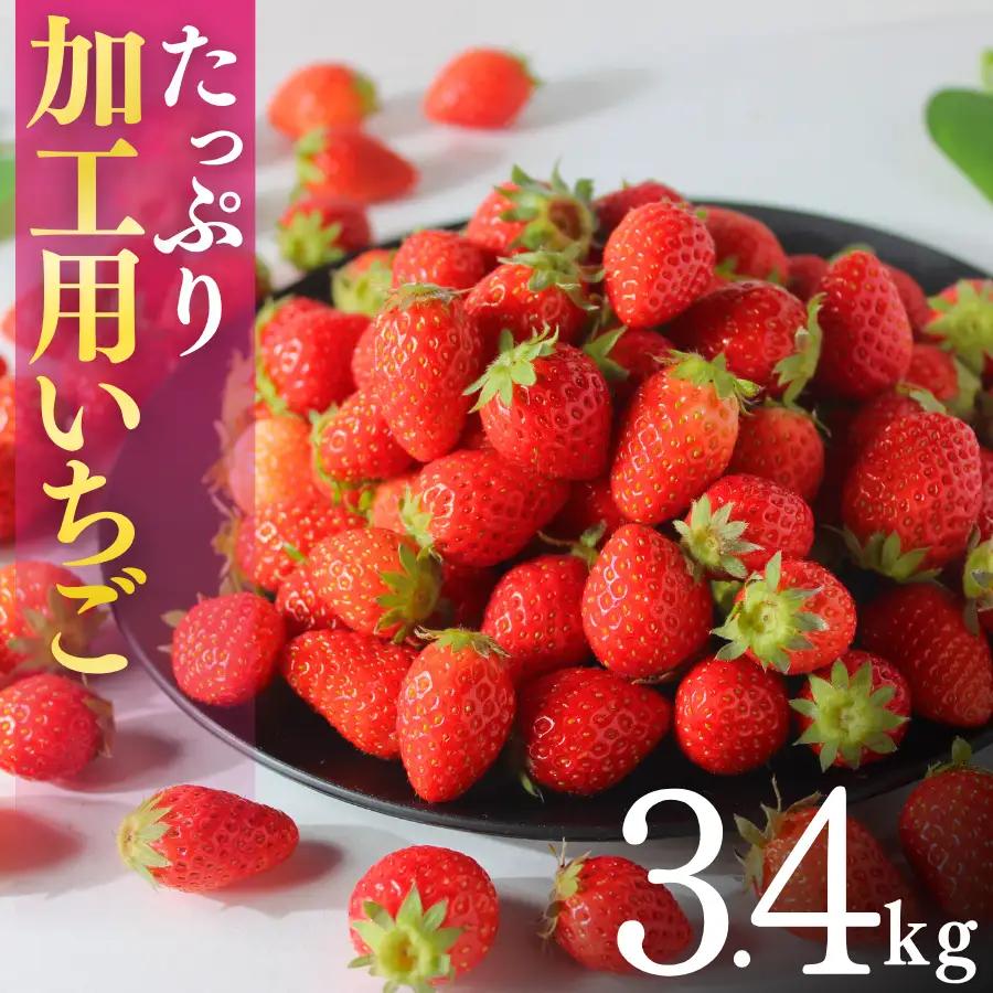 いちご【2027年発送】加工用いちご 3.4kg