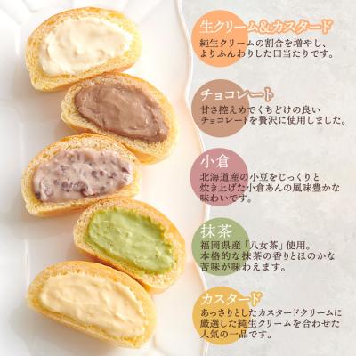 ふるさと納税 三原市 【3か月定期便】【八天堂】とろけるくりーむパン 10個詰合せ (5種×2個)  [015-062] |  | 01