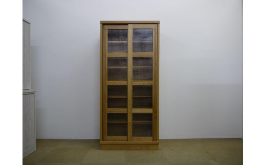 80 カップボード ハッピー 全ガラス＜BR色＞