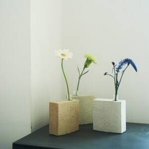 【BEAMS JAPAN監修】　Clay Flower Vase(WHITE)【1553293】