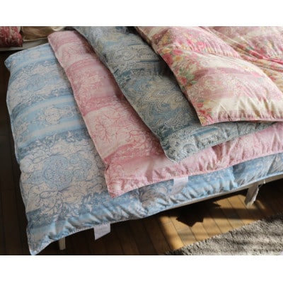 羽毛専門工場直送　国産羽毛ふとん　ダックダウン70% 1.0kg 防臭加工　色柄おまかせ