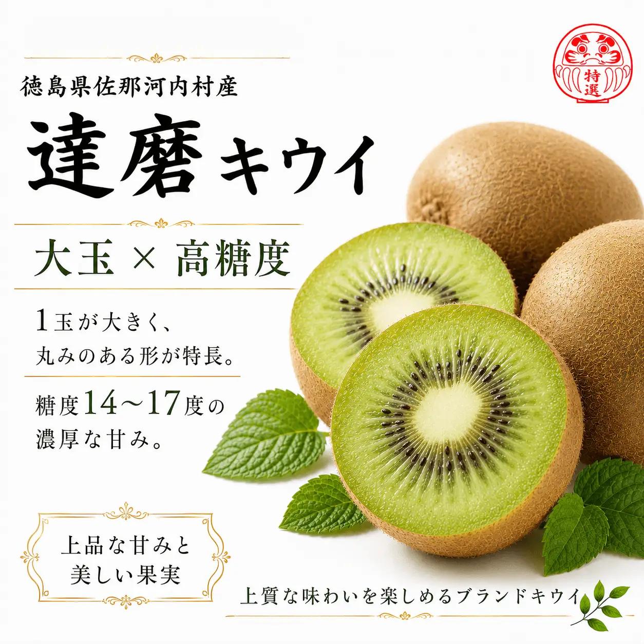 高級 キウイ 8玉 1.4kg 達磨キウイ