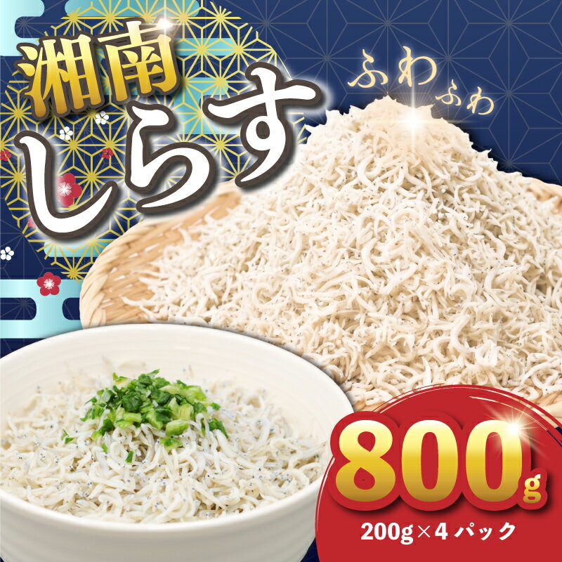 【ふるさと納税】 湘南水揚げ しらす 釜揚げしらす 800g ( 200g × 4パック ) シラス 湘南しらす 漁師 手作り こだわり しらす 釜揚げ 釜揚げしらす 湘南 お取り寄せ しらす グルメ 人気 おすすめ シラス丼 しらす丼 シラス 釜揚げシラス 人気シラス 丸八丸 神奈川県 平塚市