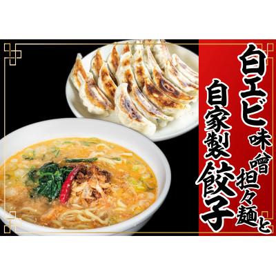 ふるさと納税 高岡市 「富山の宝石」白エビ味噌担々麺2食+自家製餃子(25コ入)