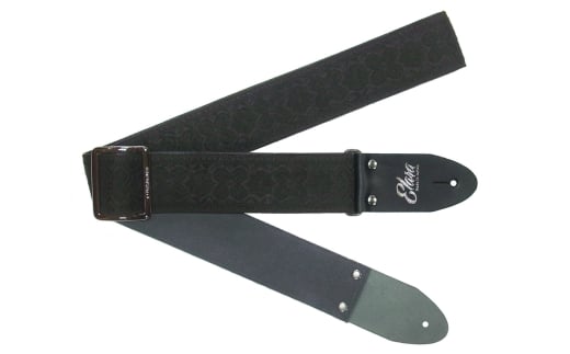 【ギターストラップ】 Elara Straps Windmolen Noir Ultrasuede 郡上市 レザー 真鍮バックル ウルトラスエード プロ仕様 エレキ アコギ ベース Ksound 小林楽器店