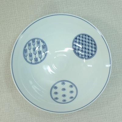 ふるさと納税 長崎県 【波佐見焼】φ18×5.5cm鉢 丸紋三様 1 30071 |  | 01