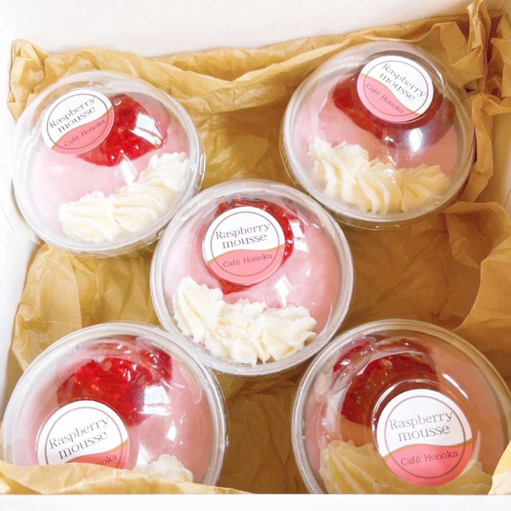 14-149 【お中元】cafe ほの香のラズベリームース 5カップセット