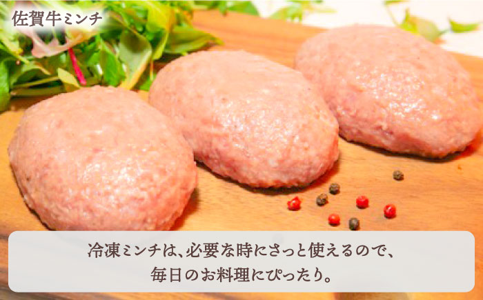 【全3回定期便】佐賀牛 スライス・ミンチ セット（各500g）【田中畜産牛肉店】 [HBH107]